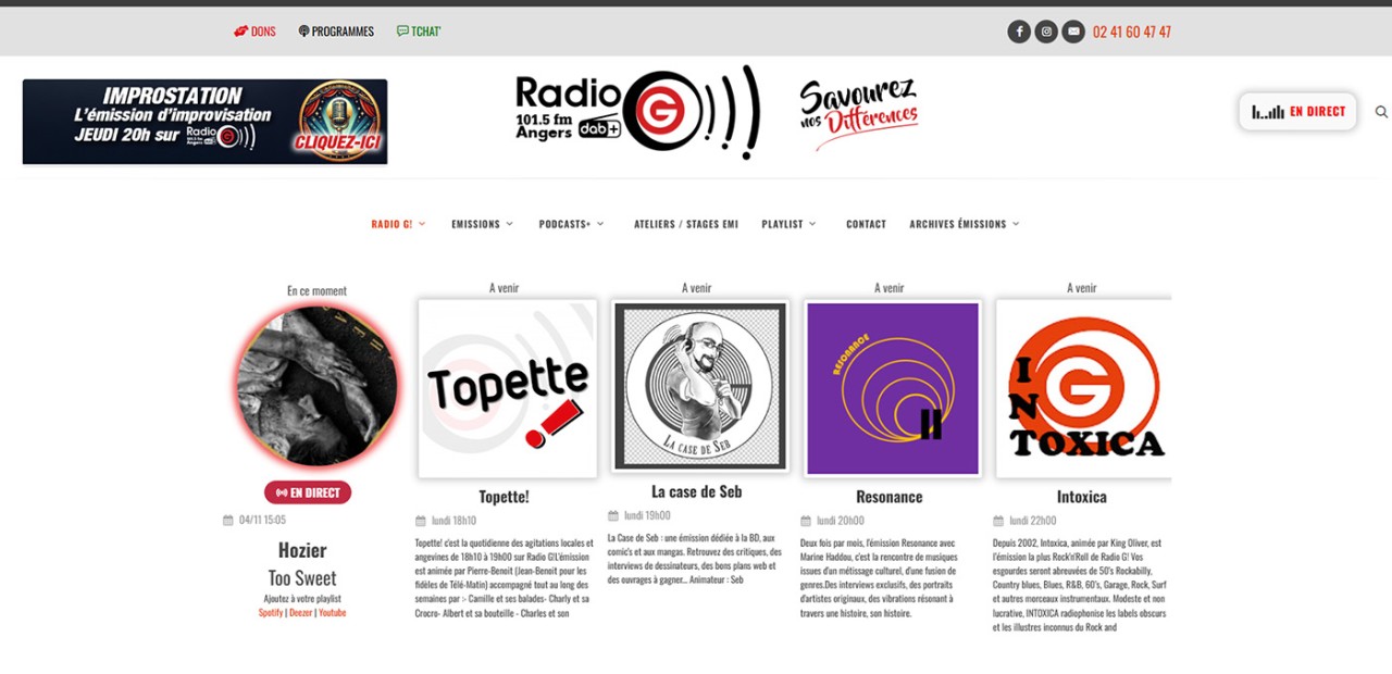 radiog Site internet